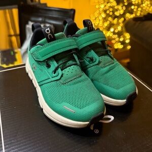 On Running Kids Emerald Green Sneakers
